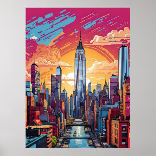 Affiche Paysage urbain de New York