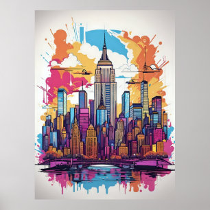 Affiche Paysage urbain de New York
