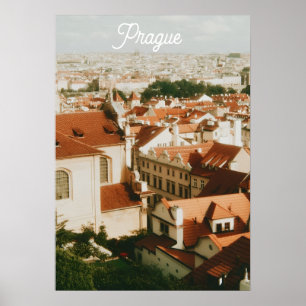 Affiche Paysage urbain de Prague Souvenir