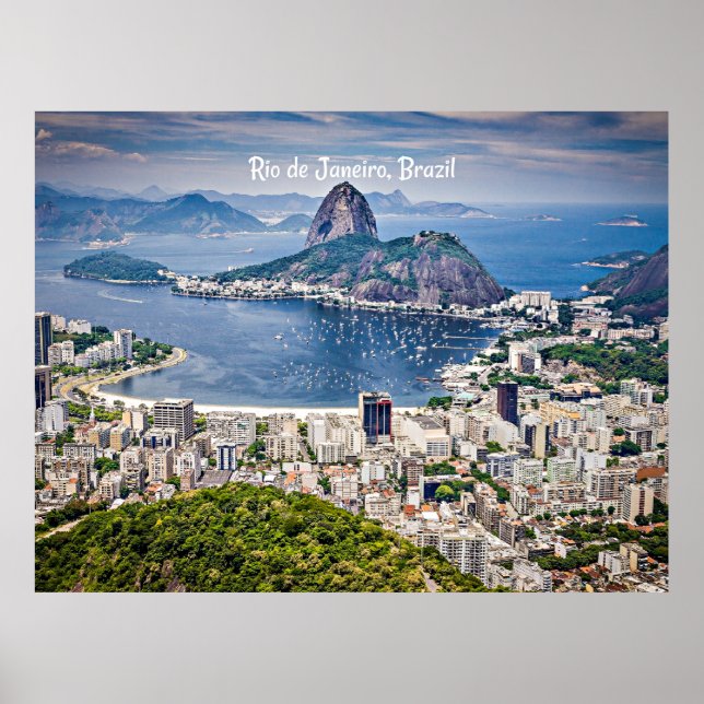 Affiche Paysage urbain de Rio de Janeiro, Brésil (Devant)