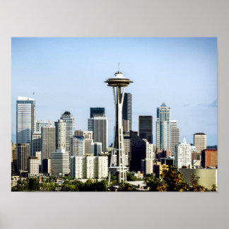 Affiche Paysage urbain de Seattle