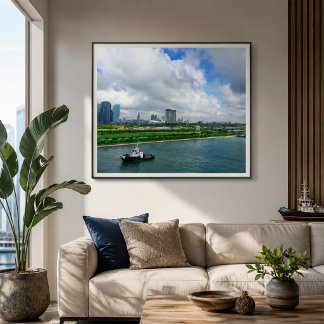 Affiche Paysage urbain de Singapour Marina Bay Sands Remor