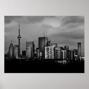 Affiche Paysage urbain de Toronto depuis le pont de la rue