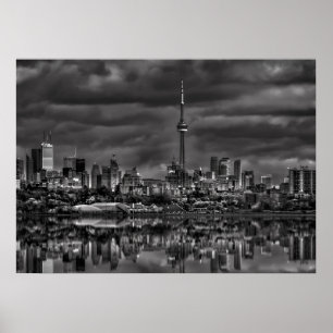 Affiche Paysage urbain de Toronto vu du belvédère Sheldon 