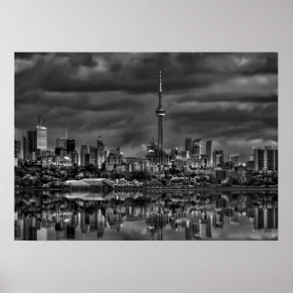 Affiche Paysage urbain de Toronto vu du belvédère Sheldon 
