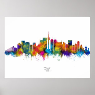 Affiche Paysage urbain de Xi'an Chine