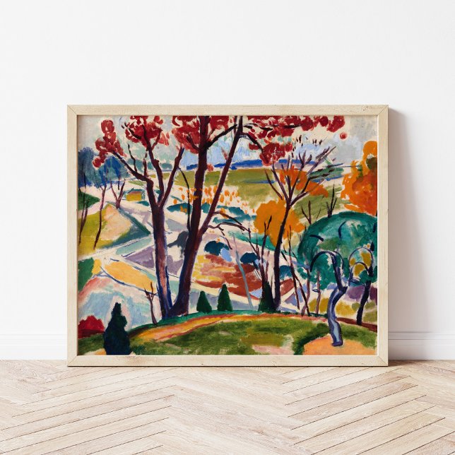 Affiche Paysage, vallée de Huntingdon | Henry Lyman Saÿen (Créateur téléchargé)