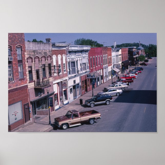 Affiche Paysage vintage-américain (Devant)