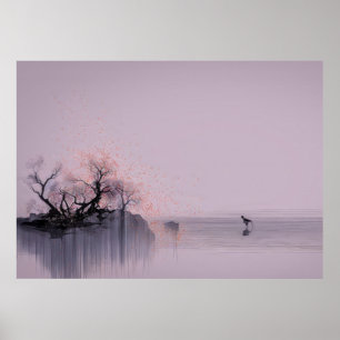 Affiche Paysage zen minimaliste