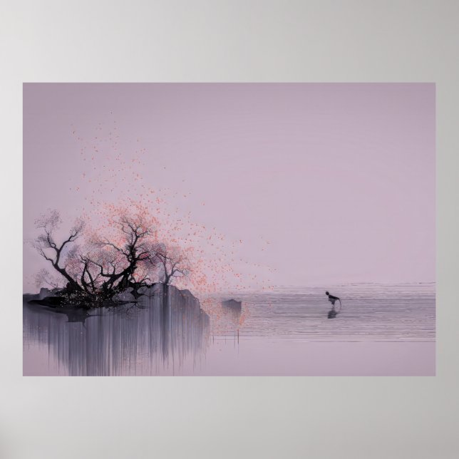 Affiche Paysage zen minimaliste (Devant)