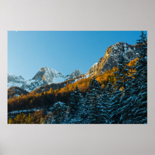 Affiche Paysages d'automne et d'hiver