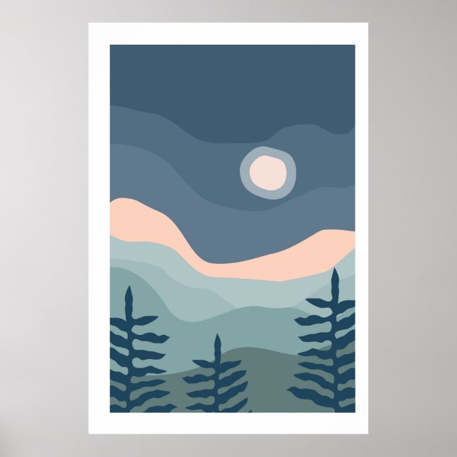 Affiche Paysages de coucher de soleil (Devant)