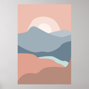Affiche Paysages de coucher de soleil