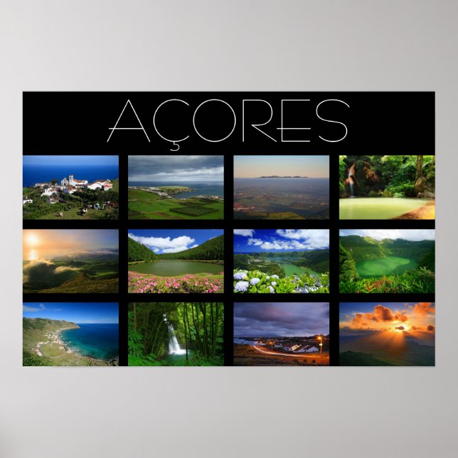 Affiche Paysages des Açores (Devant)