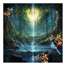 Paysages des chutes d'eau itinérantes de notre mon