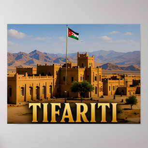 Affiche Paysages désertiques de Tifariti et horizons sahar