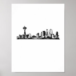 Affiche Paysages urbains : Seattle