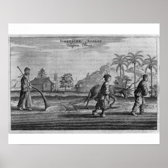 Affiche Paysans chinois, une description générale d'un ac (Devant)