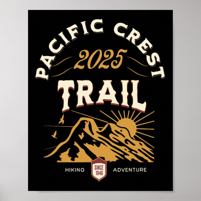 Affiche Pct Trail 2025 Pct Hike (Devant)