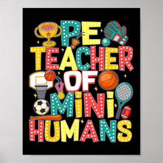 Affiche Pe Teacher Byck To School Physical Education Gym T