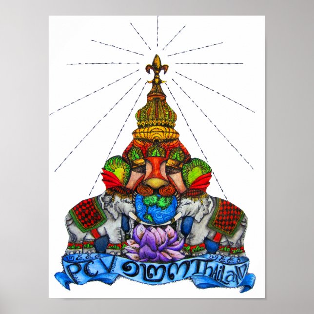 Affiche Peace Corps Volunteer - Thaïlande (Devant)