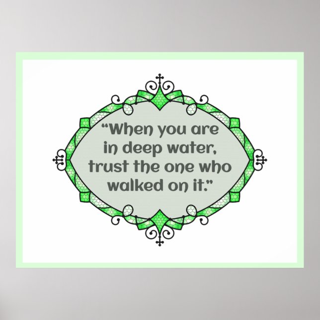 Affiche Peace in deep waters (Devant)