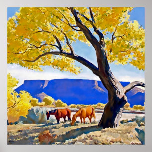 Affiche “Peace in October” by Maynard Dixon