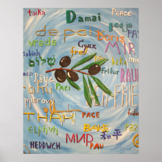 Affiche "Peace Language - Version 2" print (SSS)