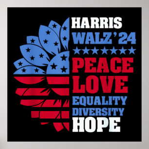 Affiche Peace LGBT Harris Waltz