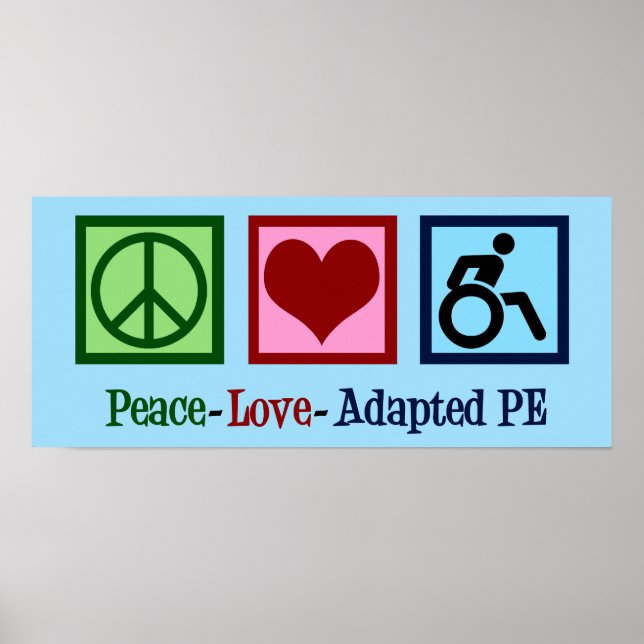 Affiche Peace Love Adapted PE (Devant)