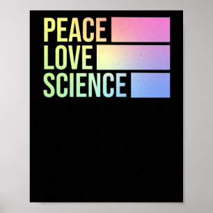 Affiche Peace Love And Science ! Sticker1