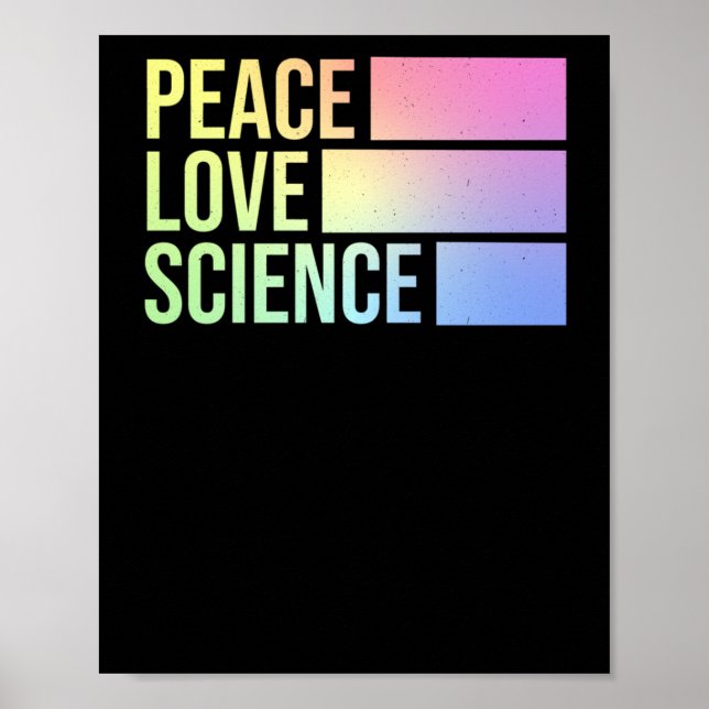 Affiche Peace Love And Science ! Sticker1 (Devant)
