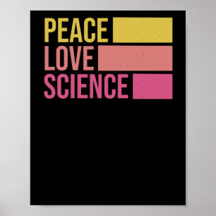 Affiche Peace Love And Science ! Sticker3