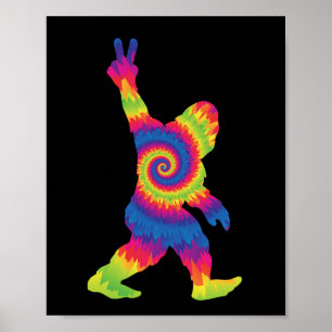 Affiche Peace Love Bigfoot - Amateurs de Bigfoot