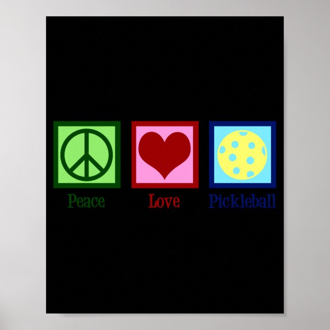 Affiche Peace Love Ckleball  (Devant)
