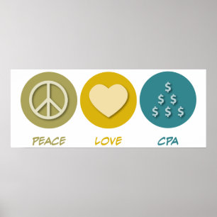 Affiche Peace Love CPA