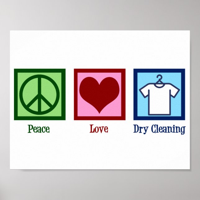 Affiche Peace Love Dry Cleaning (Devant)