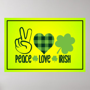 Affiche Peace Love Irish-60682