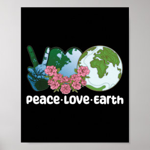 Affiche Peace Love Jour des terres 1