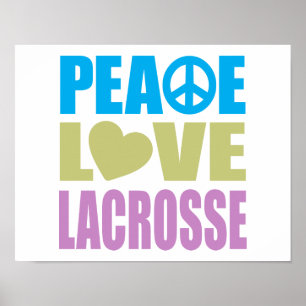 Affiche Peace Love Lacrosse