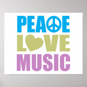 Affiche Peace Love Music