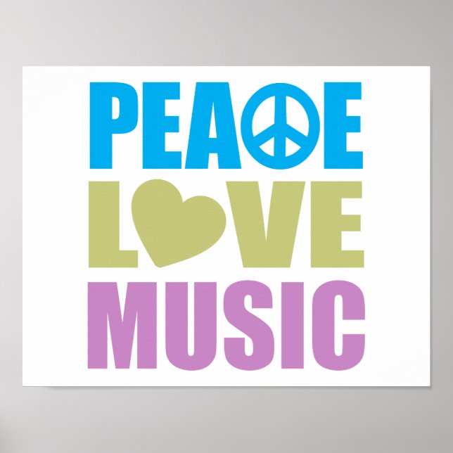 Affiche Peace Love Music (Devant)