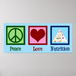 Affiche Peace Love Nutrition