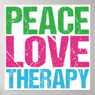 Affiche Peace Love Therapy