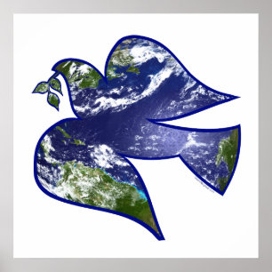 Affiche Peace on Earth Dove