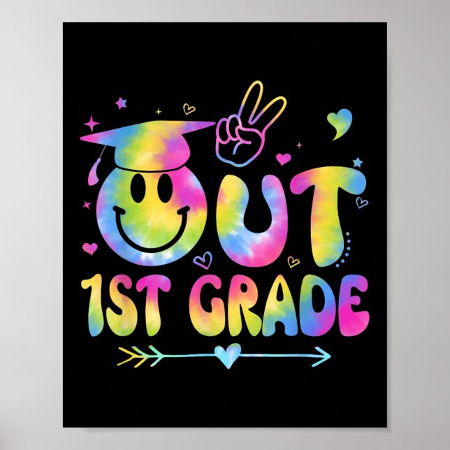 Affiche Peace Out 3e grade Cl De 2025 Adieu Graduation (Devant)