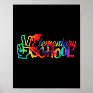 Affiche Peace Out Élémentaire École Retourner À L'École Ti