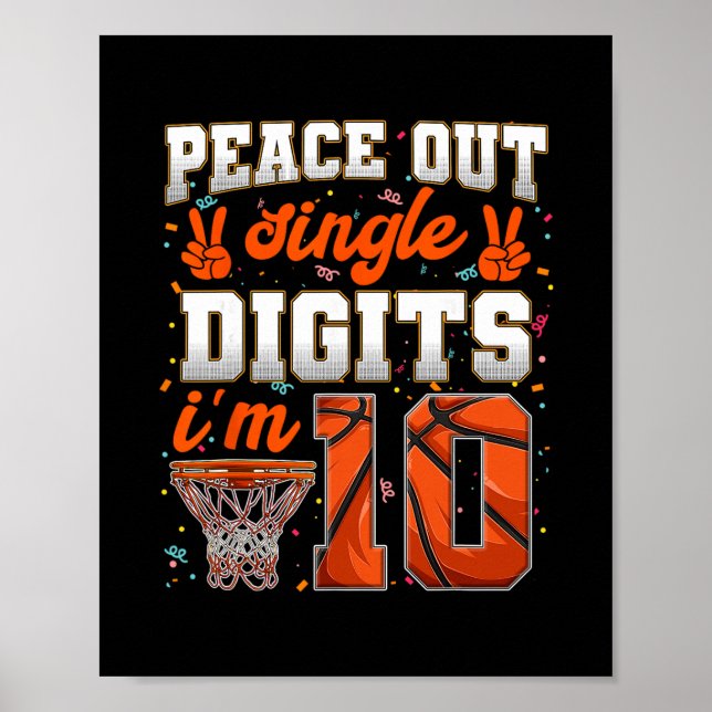 Affiche Peace Out Single Digits 10e anniversaire 10 ans (Devant)