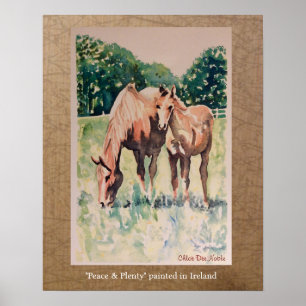 Affiche Peace & Plenty peint en Irlande