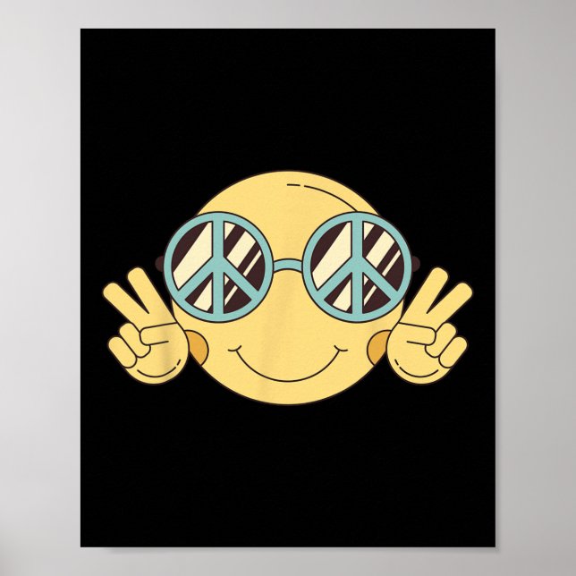 Affiche Peace Sign Love 60s les années 70 Super Hippie Cos (Devant)